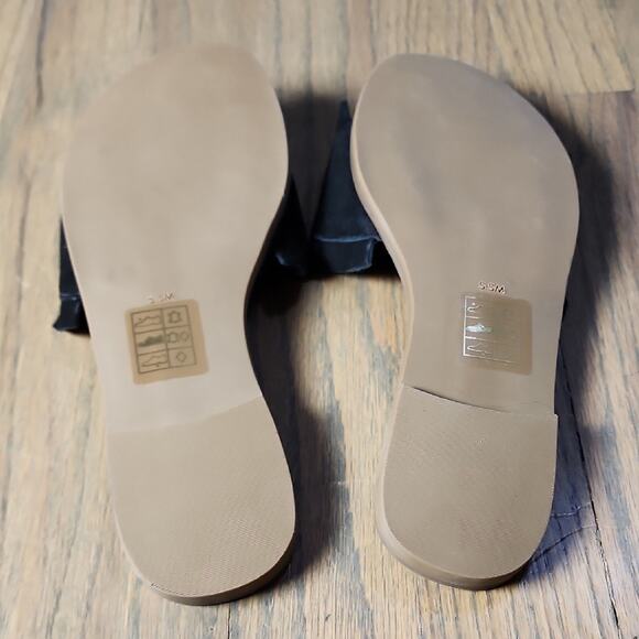 Jack Rogers Black Ruffle Slide Sandals - Picture 3 of 5